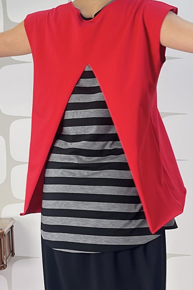 maglia avaler sartoriale rossa