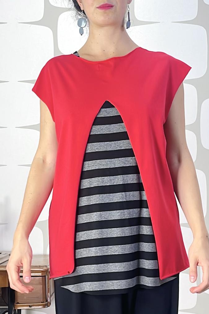 maglia avaler sartoriale rossa