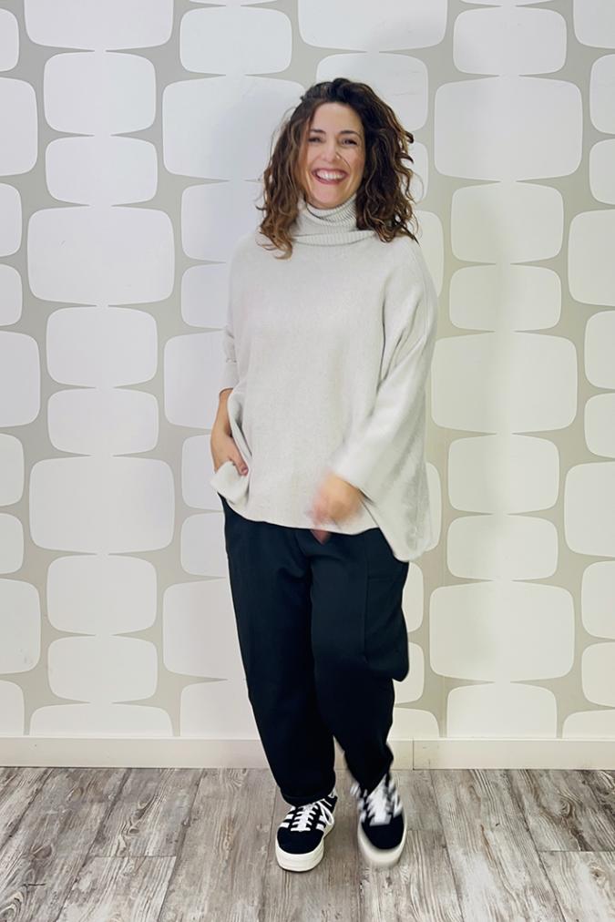 outfit con Maglia Graham panna, Pantalone Brysha