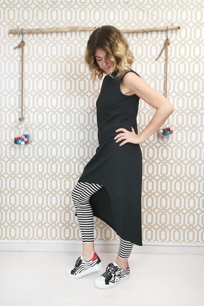 leggins a righe di 1 cm