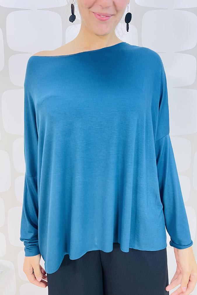 Maglia morbida e fluida dal taglio a scatoletta 