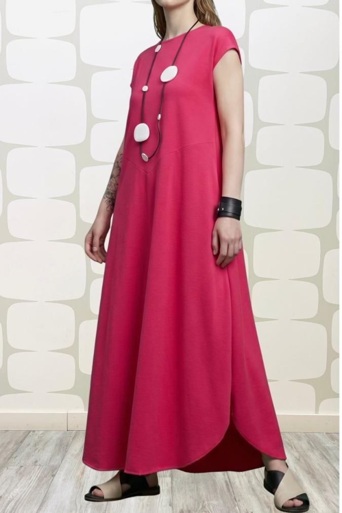 outfit con Abito Shonda sartoriale fragola