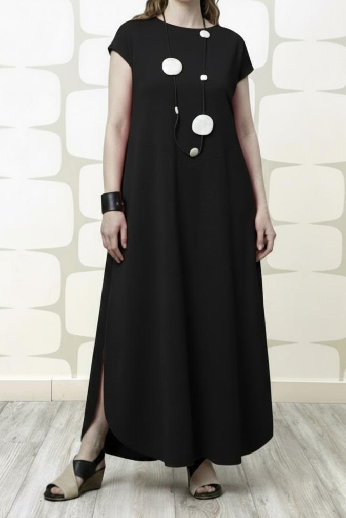 outfit con Abito Shonda sartoriale nero