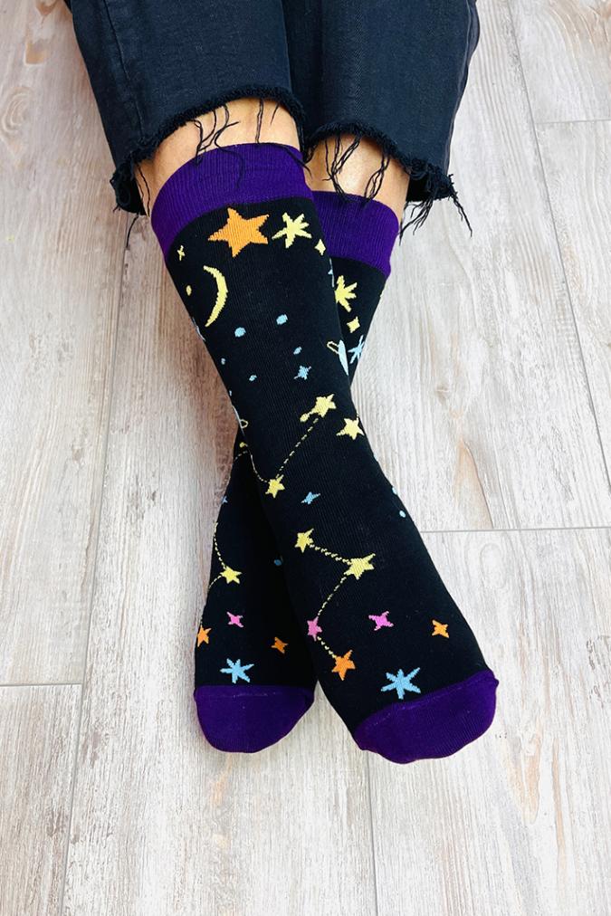 calzini socks con fantasia pianeti