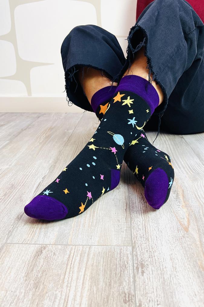 calzini socks con fantasia pianeti