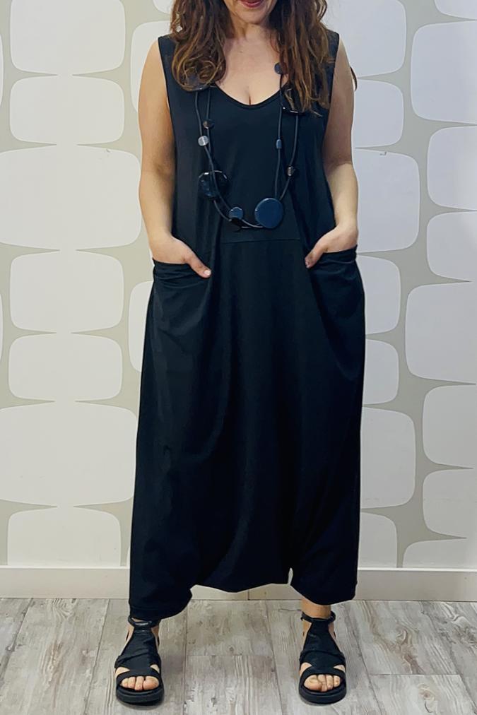 outfit con Tuta Warren nero