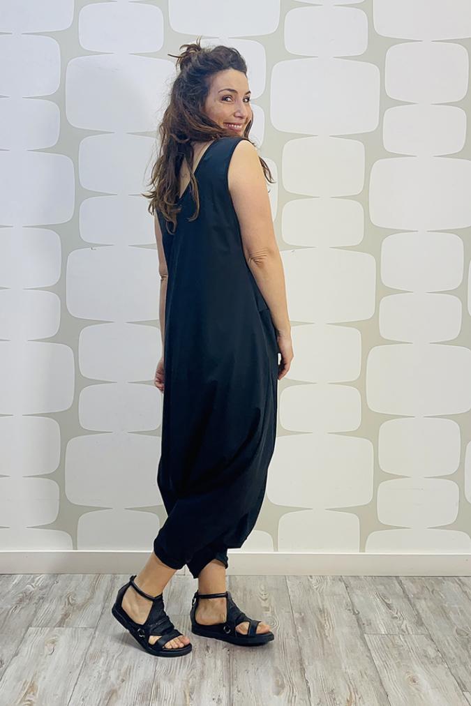 outfit con Tuta Warren nero