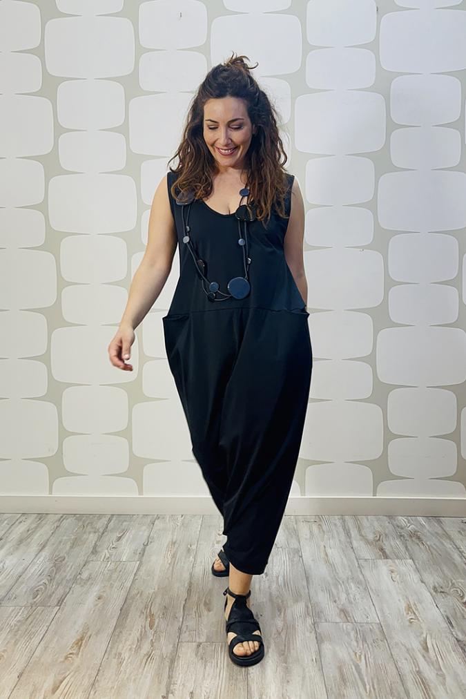 outfit con Tuta Warren nero
