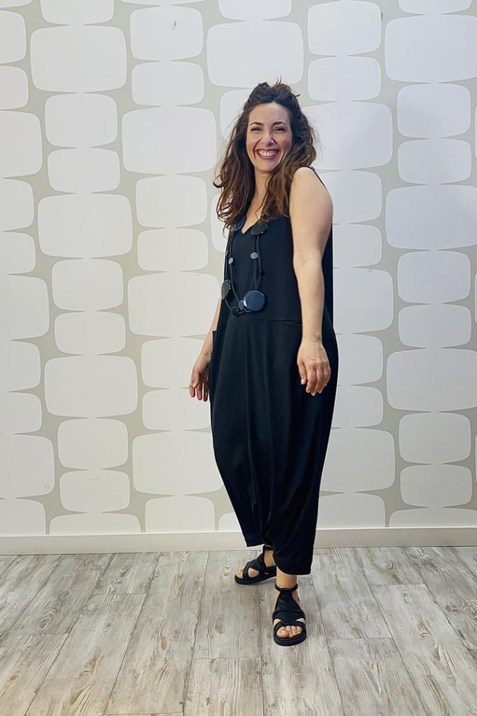 outfit con Tuta Warren nero