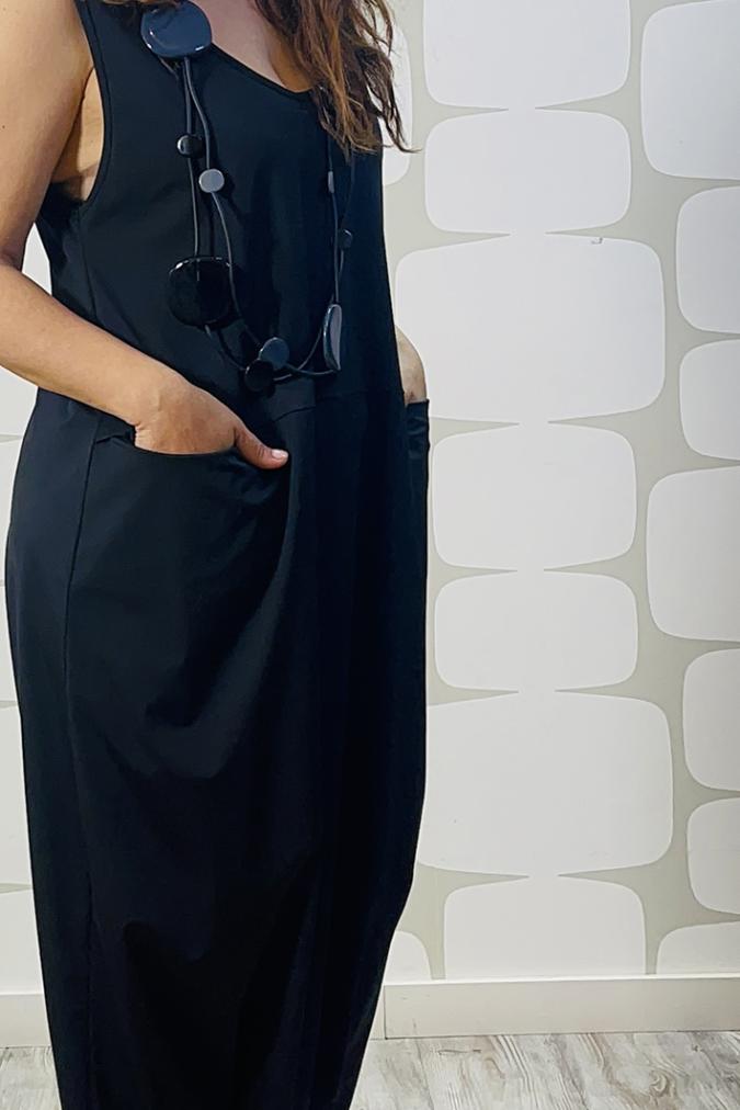 outfit con Tuta Warren nero