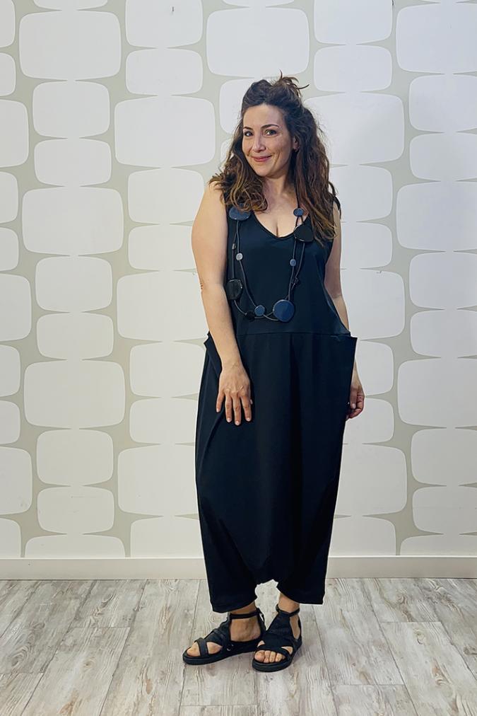 outfit con Tuta Warren nero