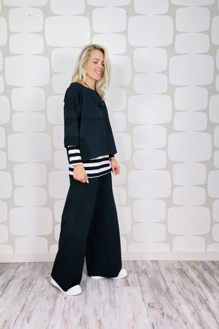 maglia a scatoletta svasata manica 3/4