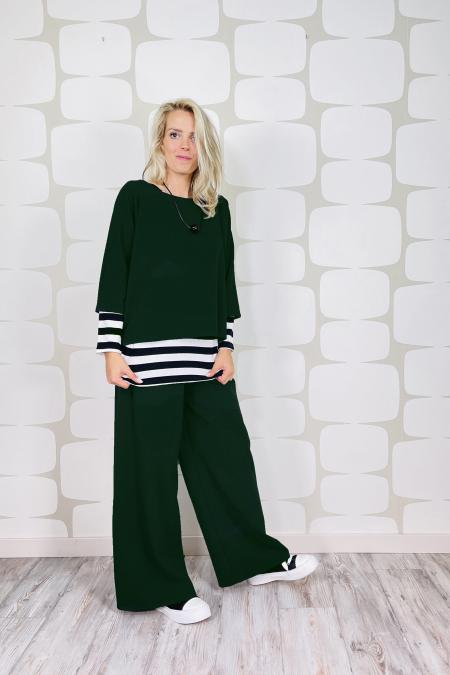 maglia a scatoletta svasata manica 3/4