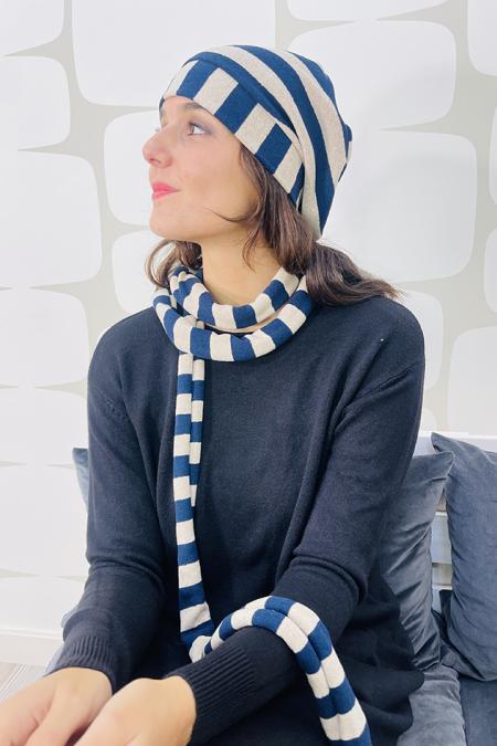 Cappello linea a basco a righe 