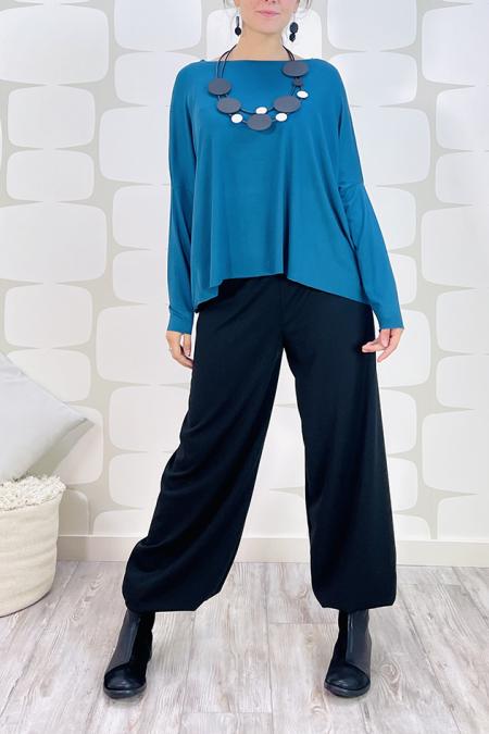 Maglia morbida e fluida dal taglio a scatoletta 