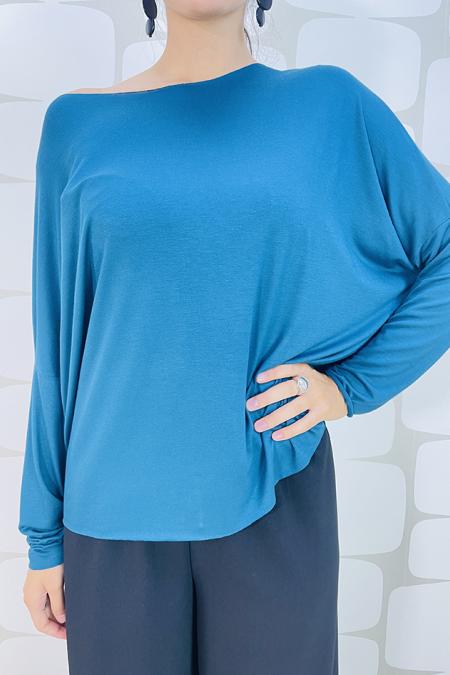 Maglia morbida e fluida dal taglio a scatoletta 